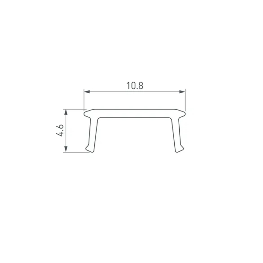 Экран SHELF-600-2000 OPAL (Arlight, Пластик) 060587