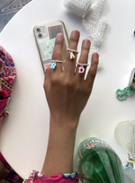 easy ring with letter