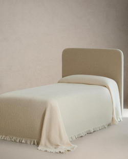 ZARA HOME ДЕТСКОЕ ХЛОПКОВОЕ ПОКРЫВАЛО, ЭКРЮ