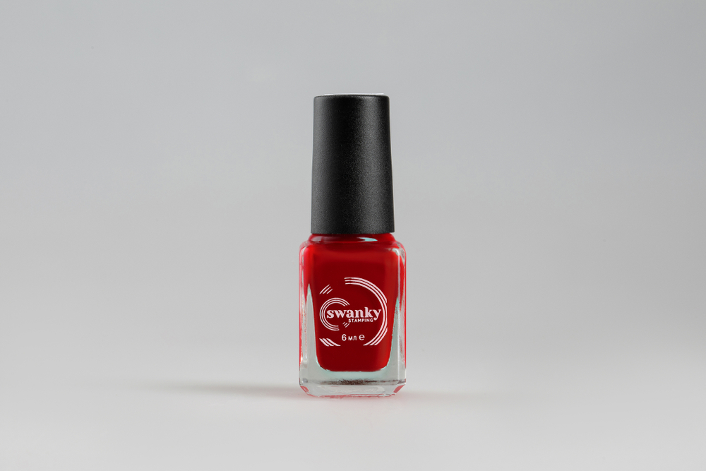 Swanky Stamping Лак для стемпинга S07 красный, 6мл