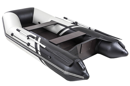Броня-280 белый-черный (лодка ПВХ под мотор с усилением)