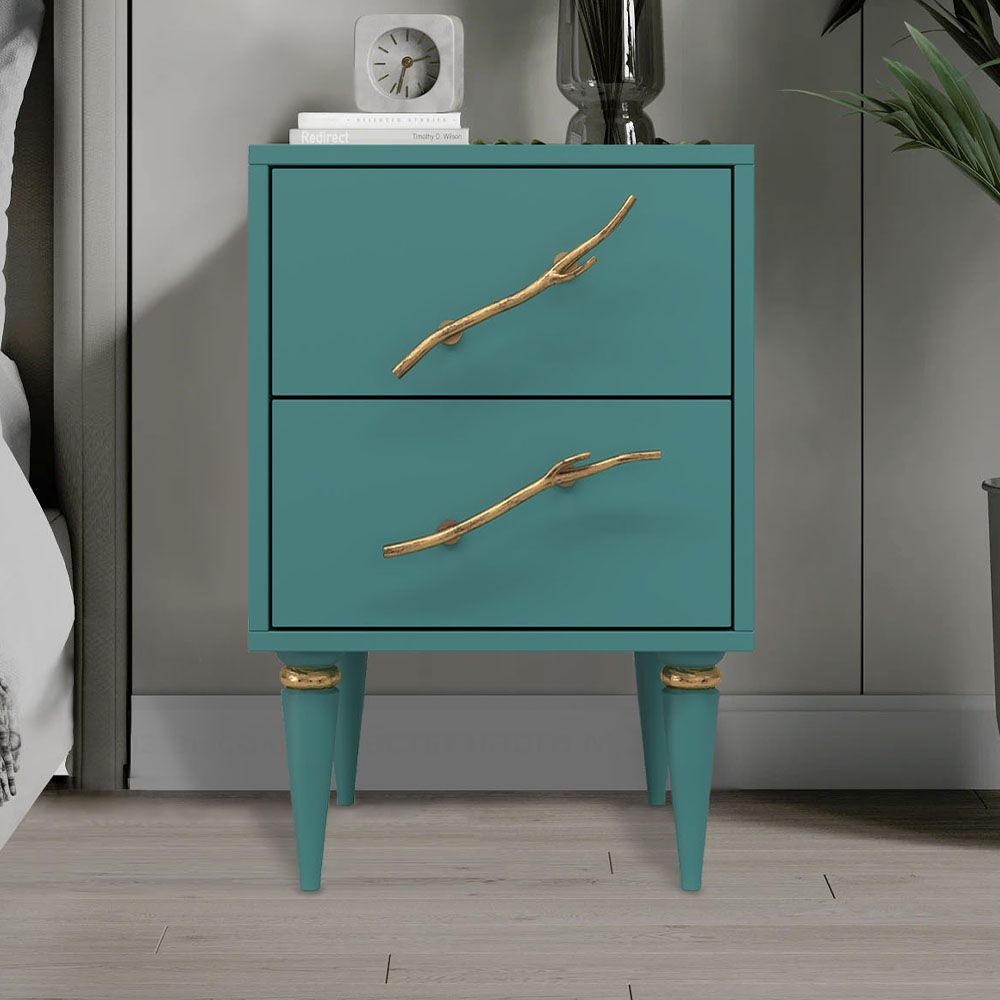 Тумба Арт Колор matte Классик Голд Пастельно-синий матовый