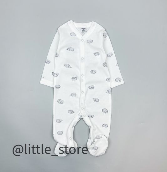 Слип хлопковый "Ежики" голубые ежики на сахаре