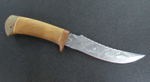 Нож туристический НС-22 Дамаск гибрид (У10А-7ХНМ) кап березовый (Златоуст)
