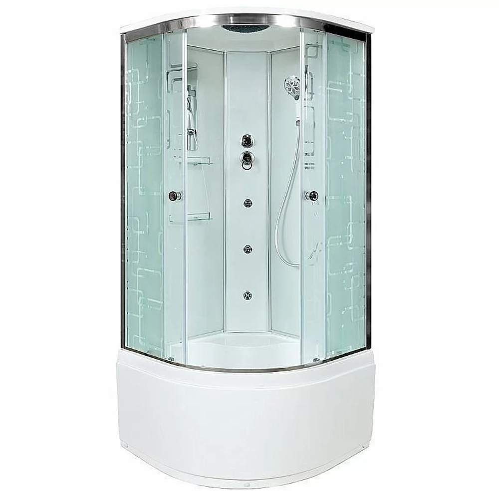 Душевая кабина DTO ЕМ4590 с гидромассажем 90х90