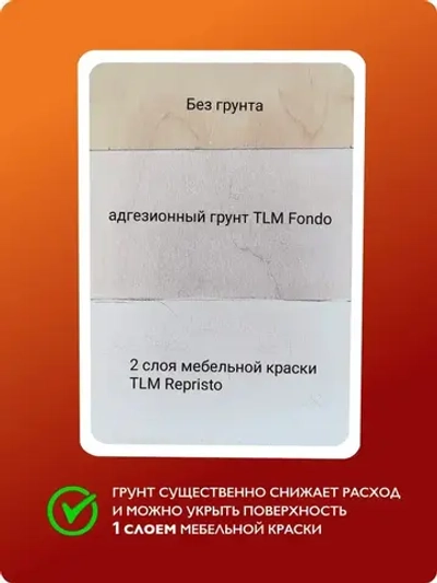 Адгезионный грунт для мебели TLM Fondo, без запаха, белый - 0,5л