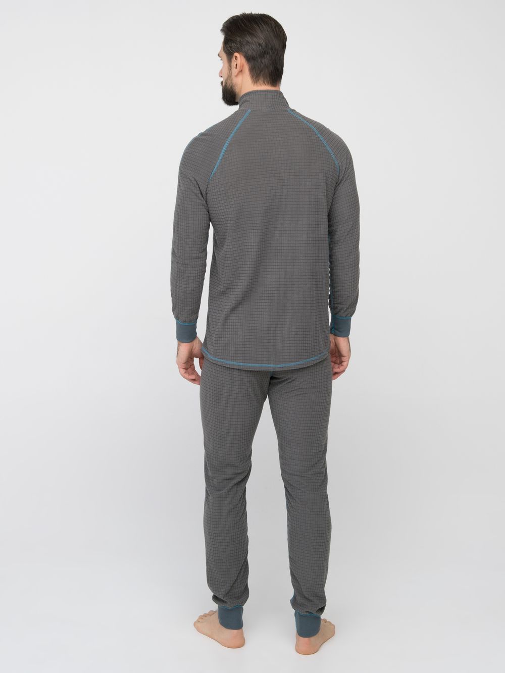 Термобелье Thermoline ZIP ткань Флис Фактурный цвет Серый