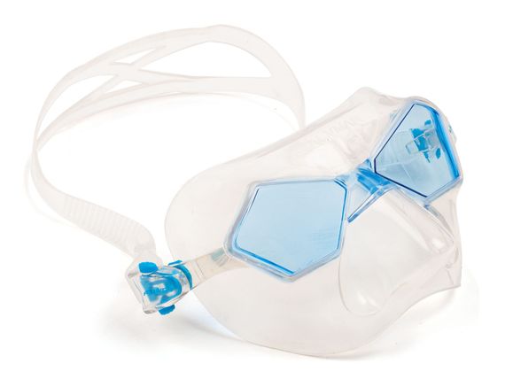 Маска SalviMar Incredibile прозрачный силикон/голубые линзы