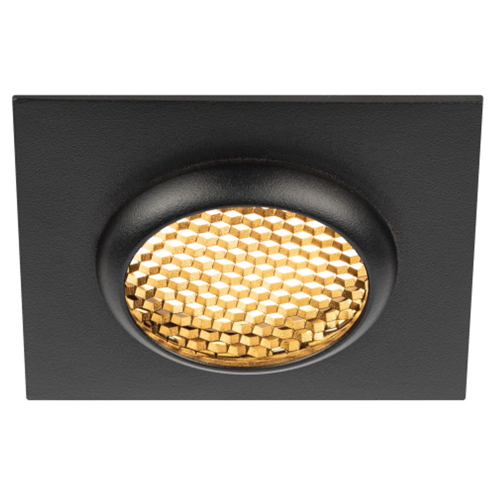 Встраиваемый светильник алюминиевый ЭРА KL110 BK MR16 GU5.3 черный матовый | Алюминиевые встраиваемые светильники