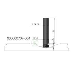 Изображение алмазной фасадной фрезы GT 030080709-004, профиль