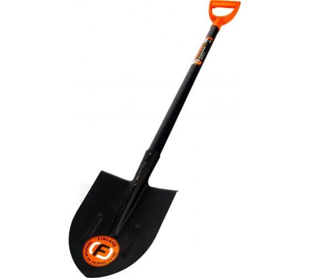 ЛОПАТА ШТЫКОВАЯ FINLAND ОСТРОКОНЕЧНАЯ С РЕБРАМИ ЖЕСТКОСТИ 1464