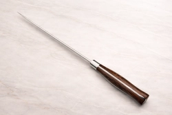 Кухонный шеф-нож "Сыну от отца" со следами ковки, сталь Х12МФ, рукоять венге