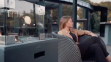Уличный газовый камин Clifton Square Lime