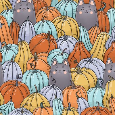 Тыквы и котики