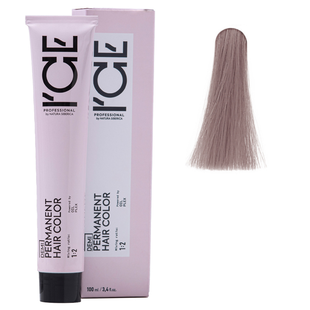 8.12 крем-краска ICE Demi-Permanent светлый блонд пепельно-фиолетовый - 100 мл.