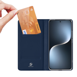 Чехол книжка из PU кожи синего цвета от Dux Ducis для Honor Magic 7, серия Skin Pro Series Case