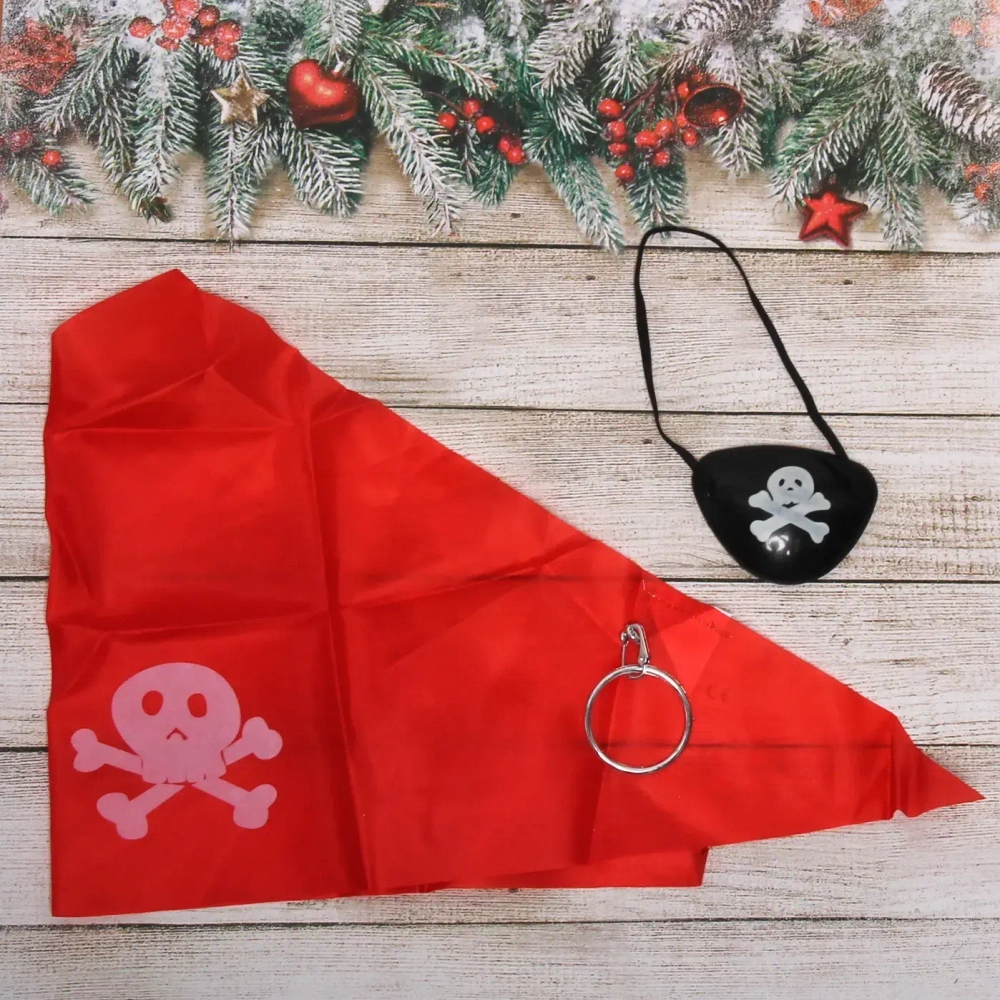 Набор карнавальный «Пират» (бандана, наглазник, серьга)