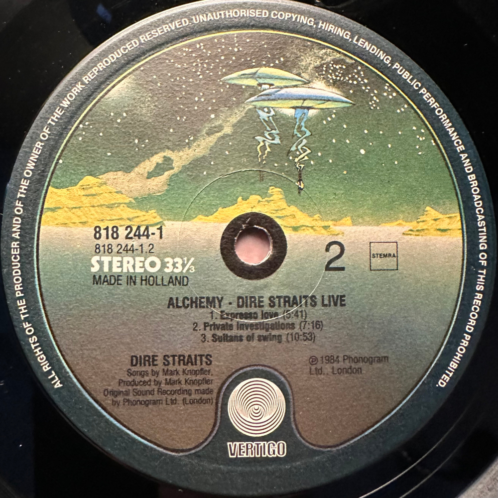 Dire Straits - Alchemy - Dire Straits Live 2LP (Голландия 1984г.)