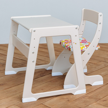 Набор растущей мебели. Ванильное мороженное с подушкой "Совы"