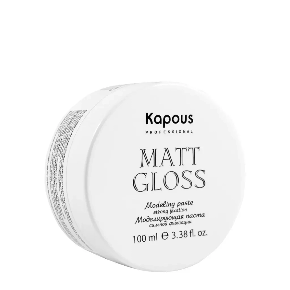 Моделирующая паста для волос сильной фиксации «Matt Gloss» Kapous Professional , 100 мл