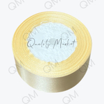 Лента атласная 4 см 25 ярдов (бежевая) №083