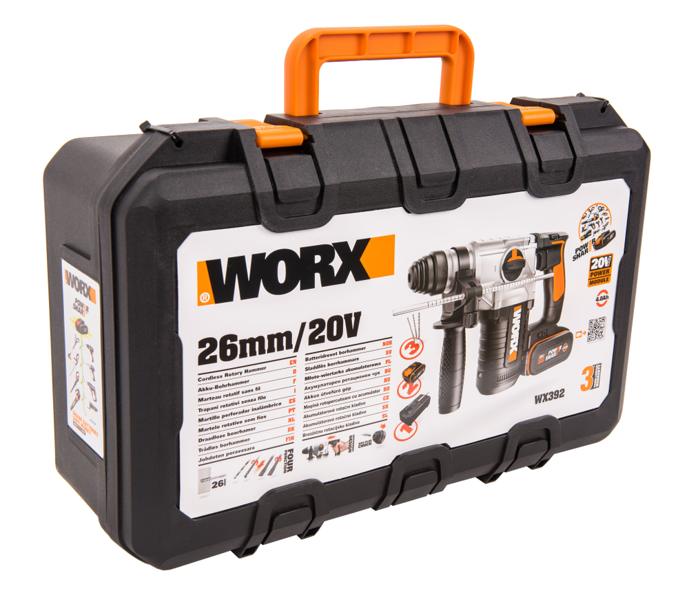 Перфоратор аккумуляторный Worx WX392