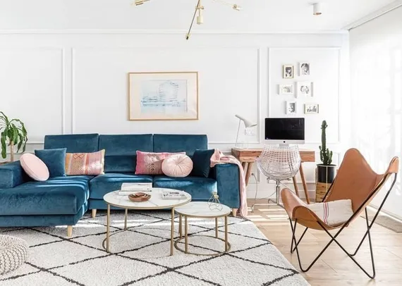 Набор из 2 столиков Leonor Ø80 и Ø50 см