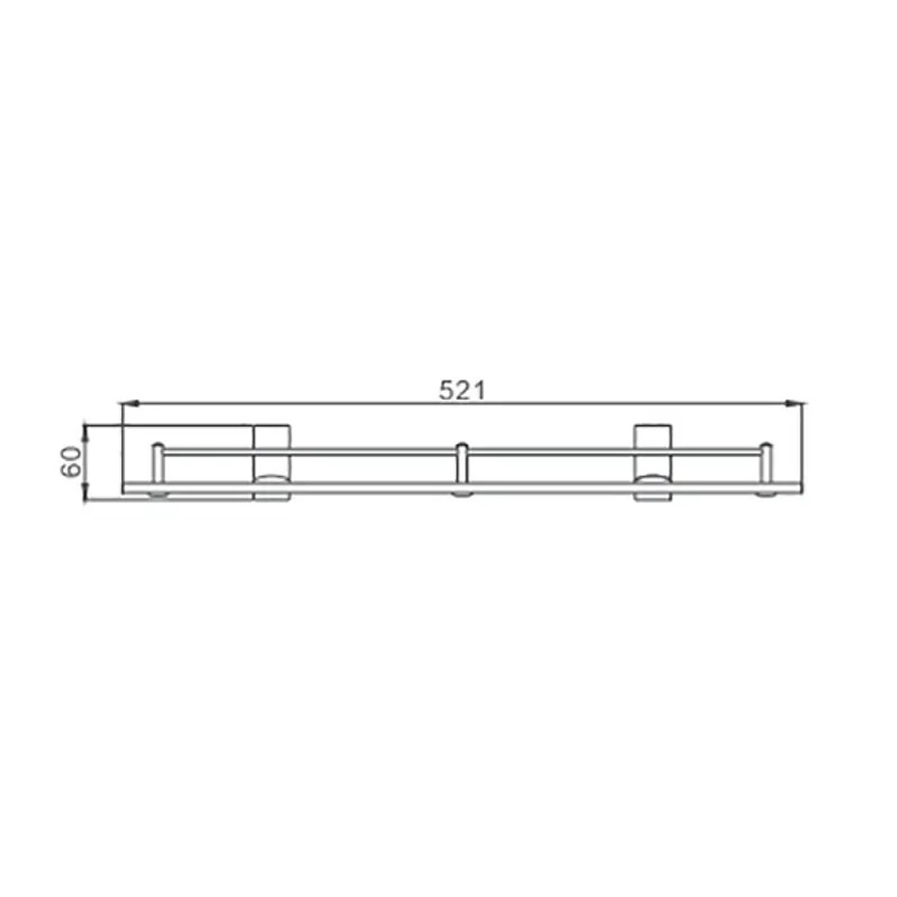 Полка стеклянная для ванной Haiba HB8807