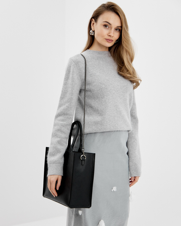 Цепочка для сумки, темный серебряный