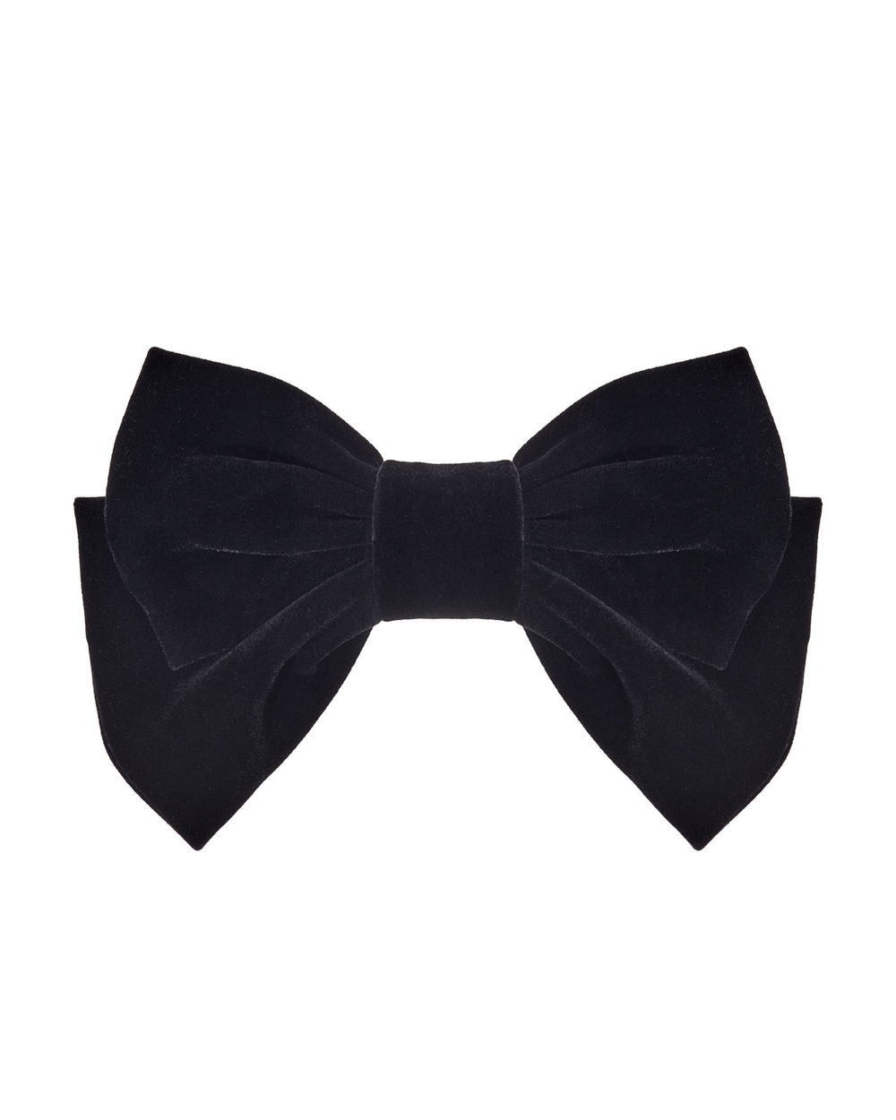 Заколка бархатный бант, классический