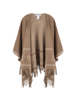 MAX MARA пончо - капучино