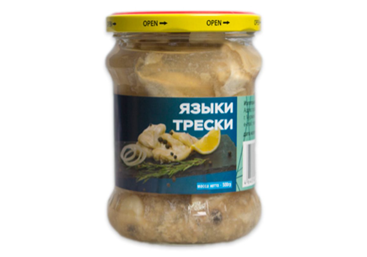 Язычки трески, 500г