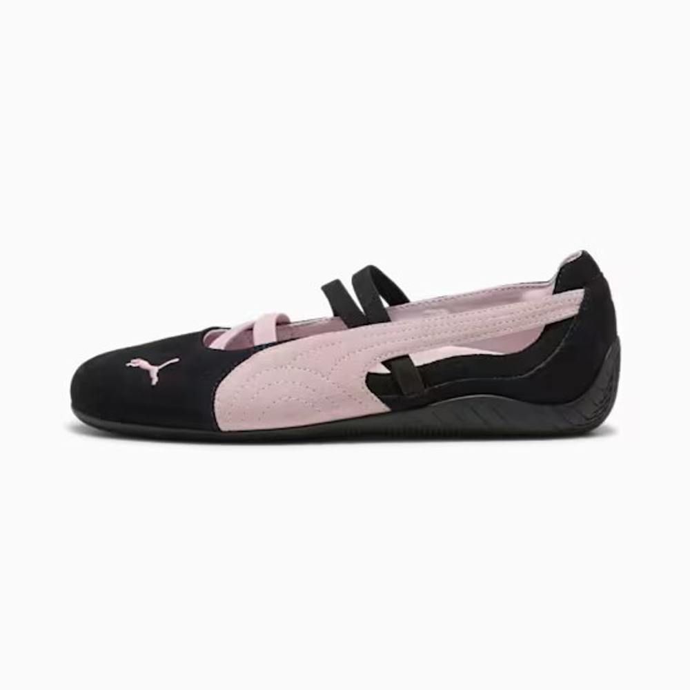 PUMA Женские кроссовки-балетки Speedcat Suede, черный