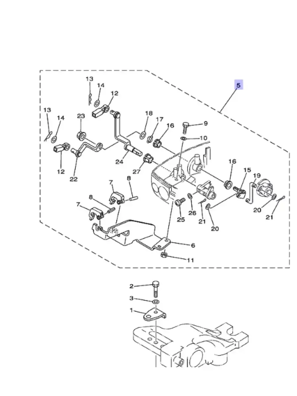 Комплект дистанционного управления для лодочных моторов