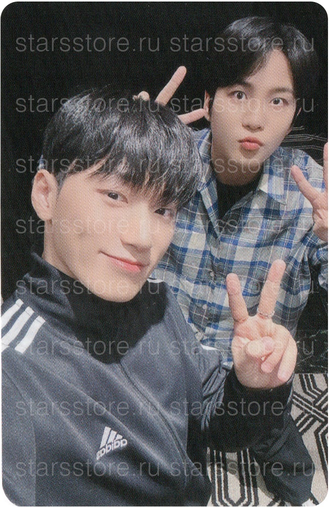 Фотокарта San &amp; Jongho ATEEZ 10th Mini Album [GOLDEN HOUR : Part.1 ‘WORK TO LIVE VER.’]