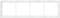 Donel R98 Glass рамка 4-я Белое стекло, серия DA