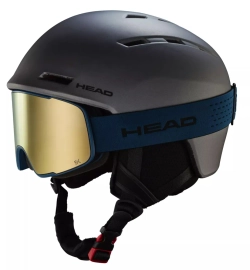 Маска горнолыжная/сноубордическая HEAD HORIZON 5K + SL petrol/gold + доп. линза