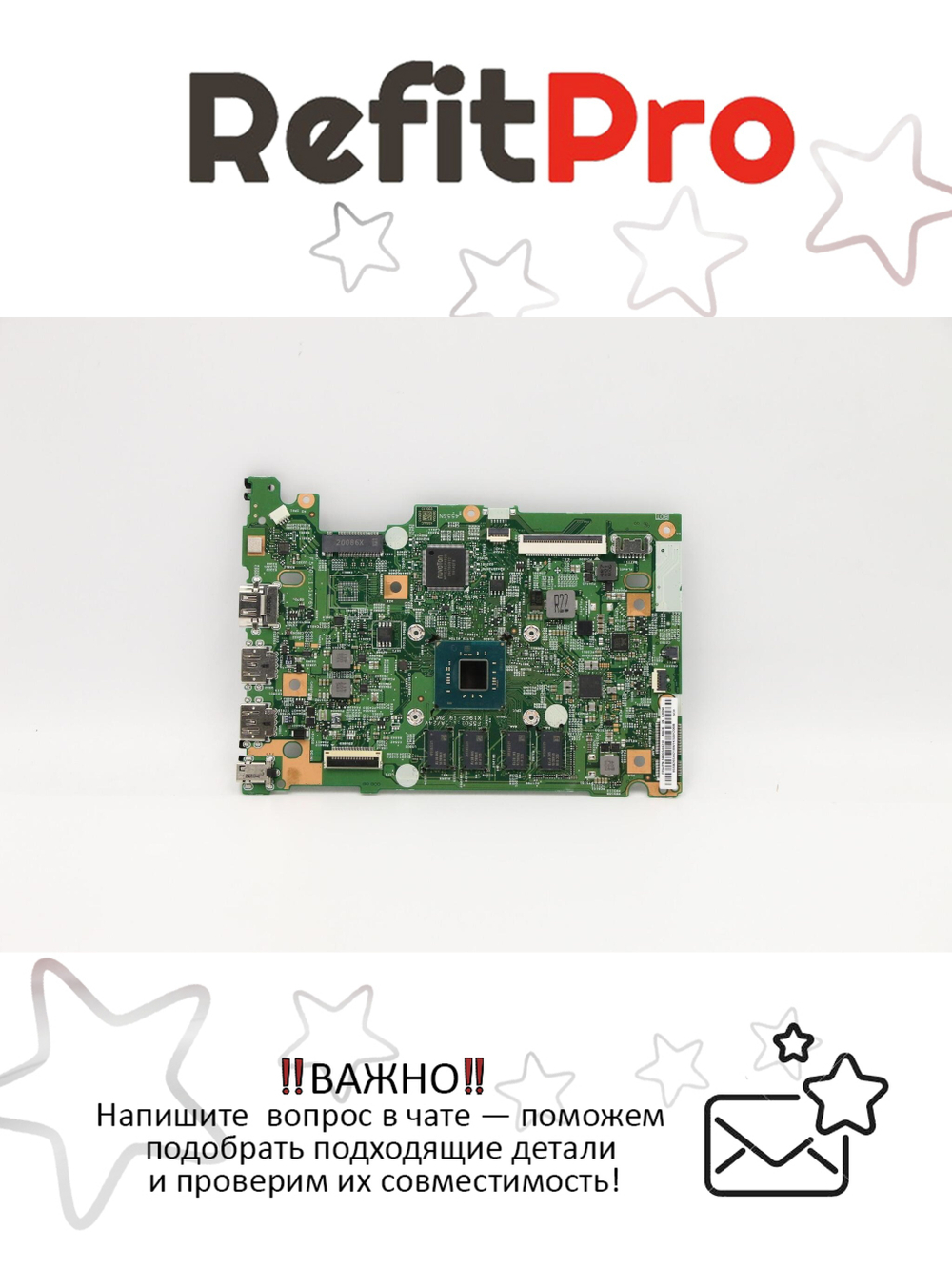 Материнская плата для ноутбука Lenovo IdeaPad 1-14IGL05 W81VU NOK N5030 UMA NEMMC (5B20S44218), оригинал