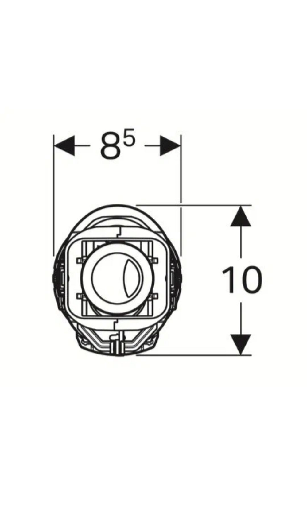 Сливной механизм бачка GEBERIT Impuls Basic 230,240 136.909.21.2