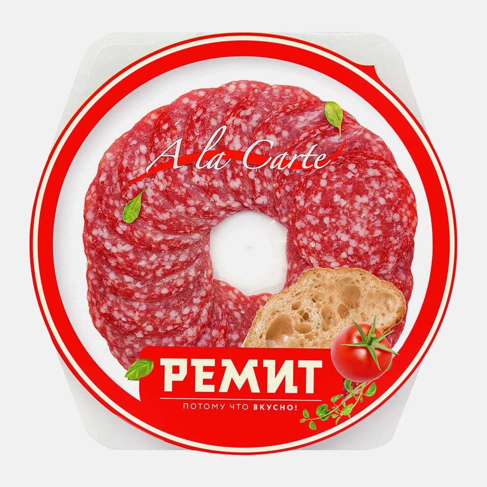 Колбаса Salame сырокопченая нарезка Ремит 60г
