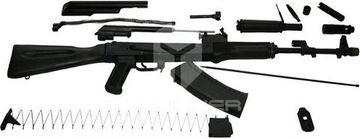 Макет Массо-габаритный AK-74М складной приклад