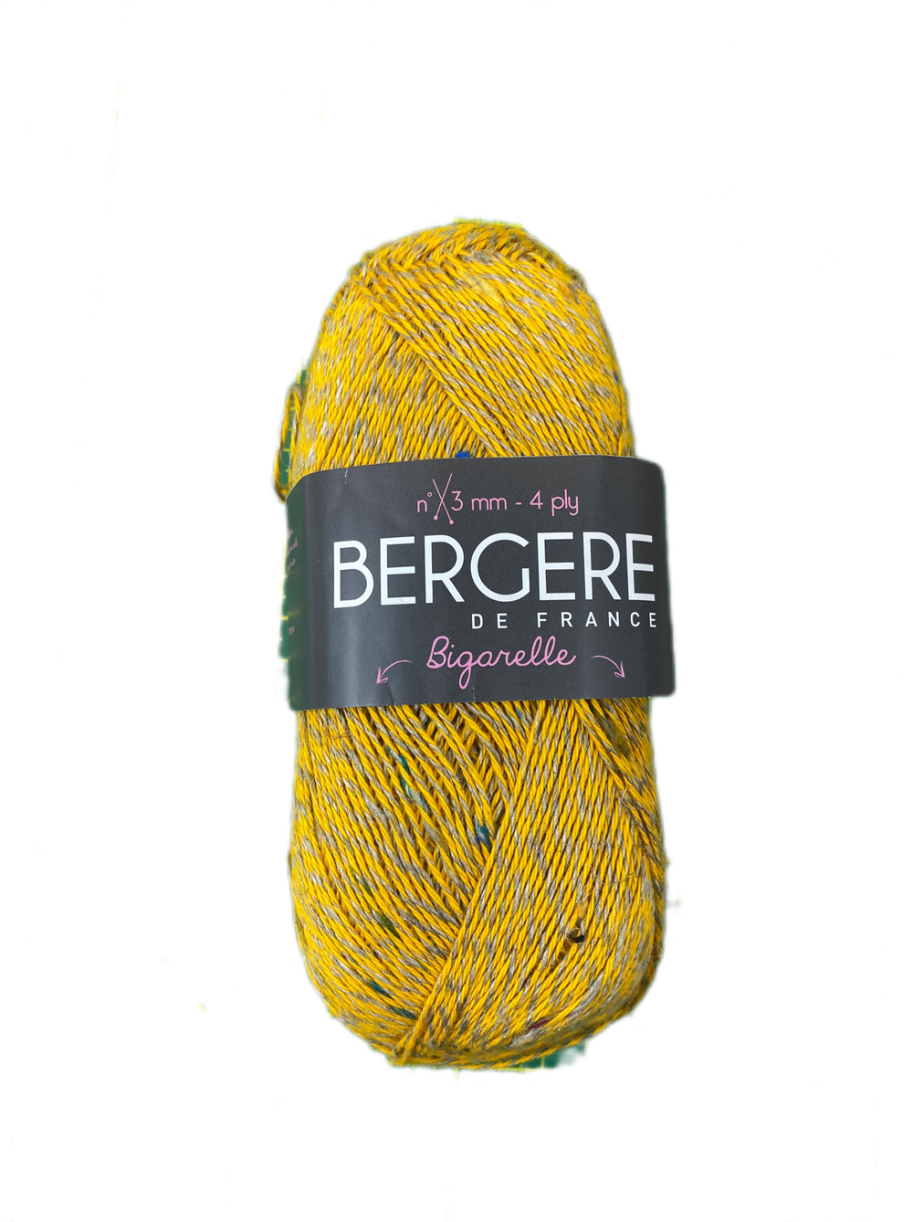 Пряжа от BERGER (Франция) Bigarelle 55% хлопок 36% лен 9% вискоза 1 мот-100г -390м цена за 1 моток цв 34599