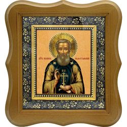 Иоанн Палестинский преподобный. Икона на холсте.