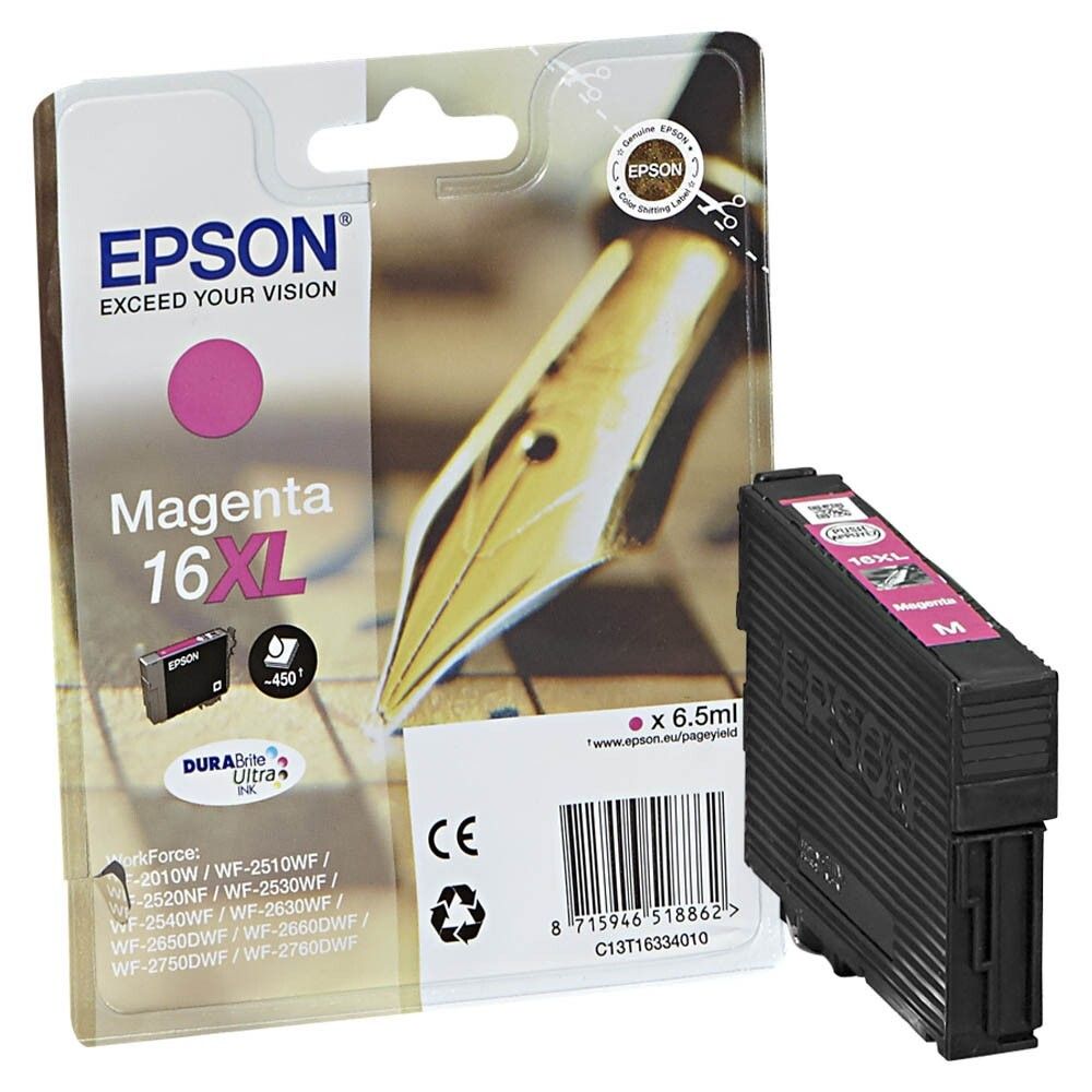 Картридж EPSON 16XL пурпурный повышенной емкости для WF-2010/WF-2510/WF-2540