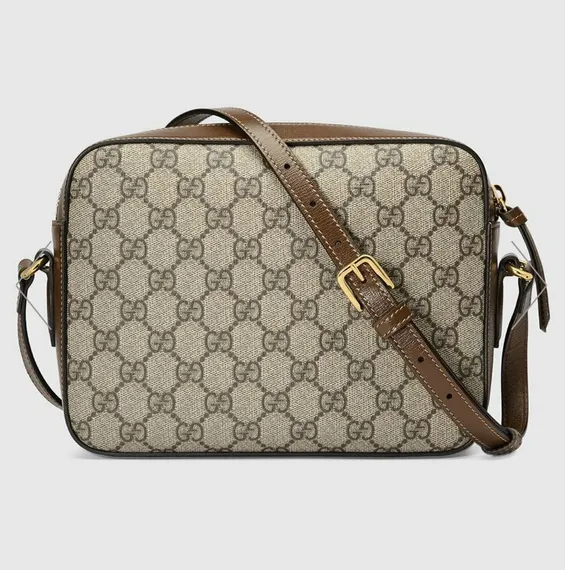 Маленькая сумка на плечо Gucci Horsebit 1955 коричневый
