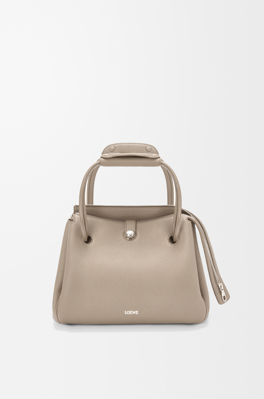Loewe Сумка Madrid среднего размера из мягкой зернистой телячьей кожи, цвет глины