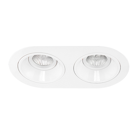 Комплект из светильников и рамки Lightstar Domino Round (214656+214606+214606) D6560606