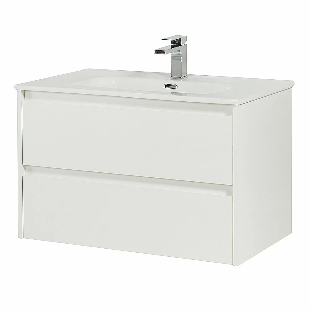 Тумба с раковиной BelBagno KRAFT 100 2C-SO/LOV-1000-LVB Bianco Opaco
