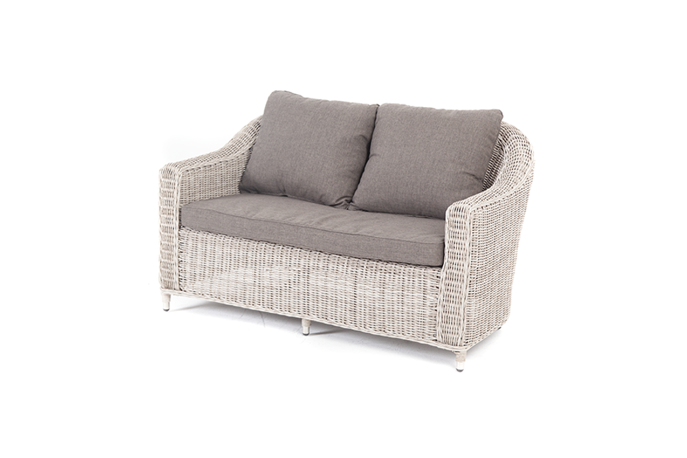 "Кон Панна" диван из искусственного ротанга двухместный, цвет бежевый