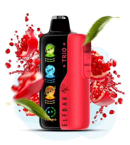 ELF BAR TRIO 40000 - Pomegranate Burst (5% nic)